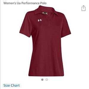 Under Armour Polo - Cardinal Red - Size Large